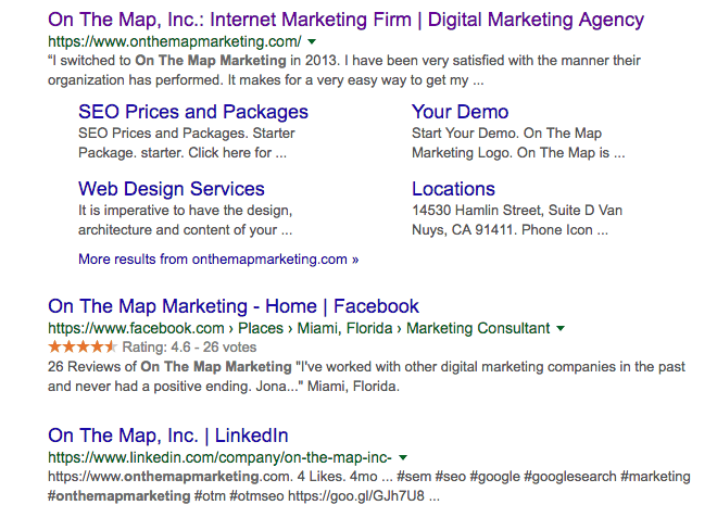 Search results