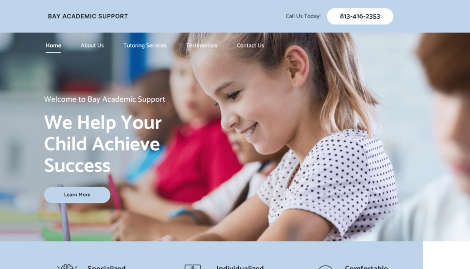 Bay Academic Support Web Design