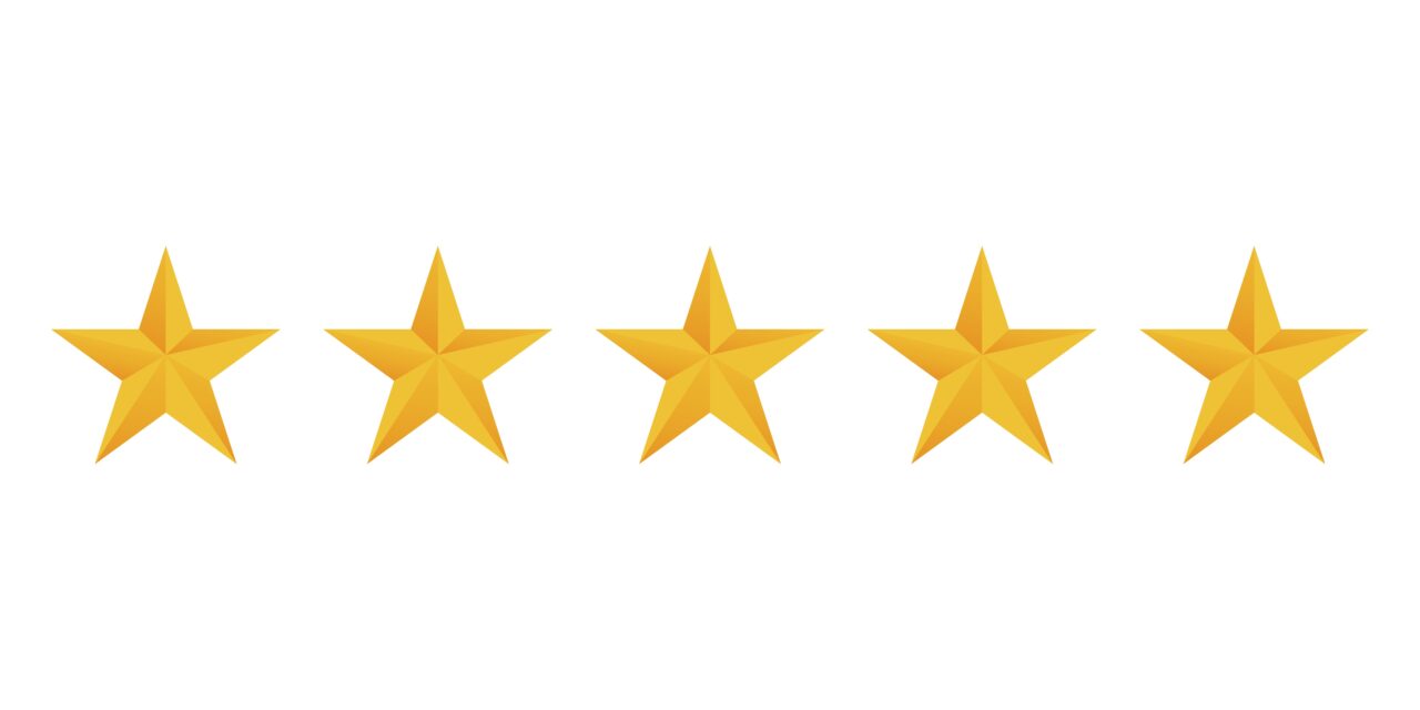 5 stars rating