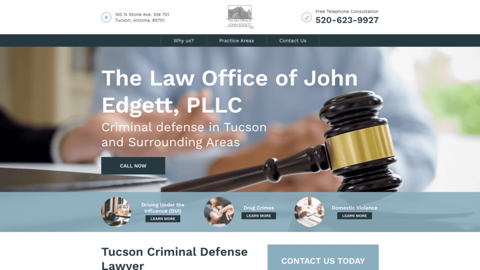 John Edgett Law Web Design