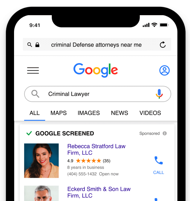 Google screened mobile
