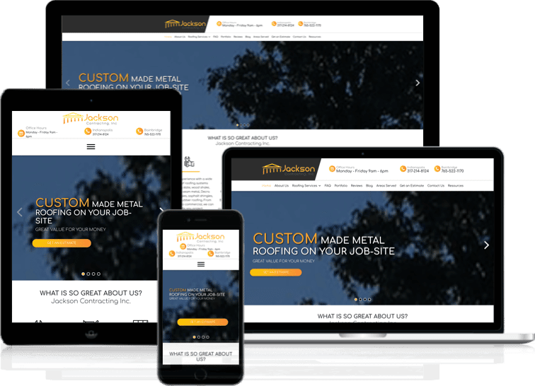 Jacksonroofing web design
