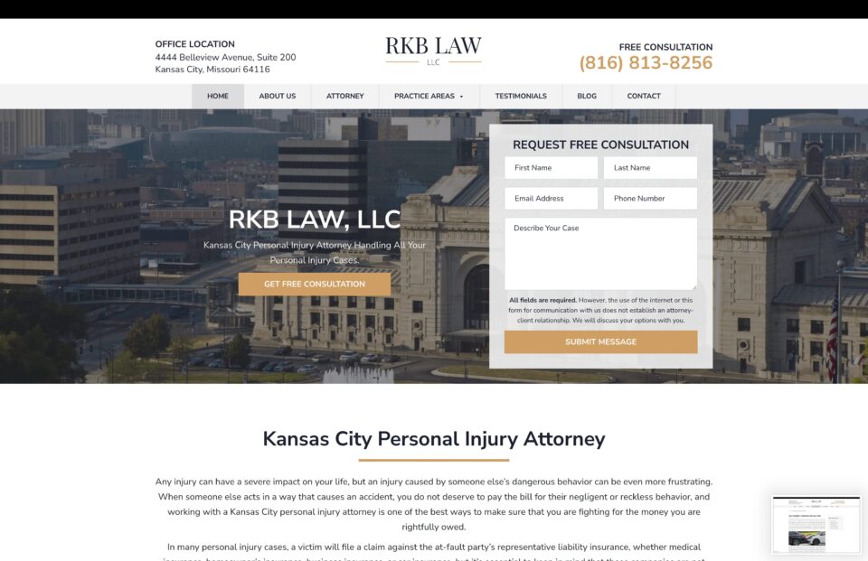 RKB Law, LLC 2021 Web Design