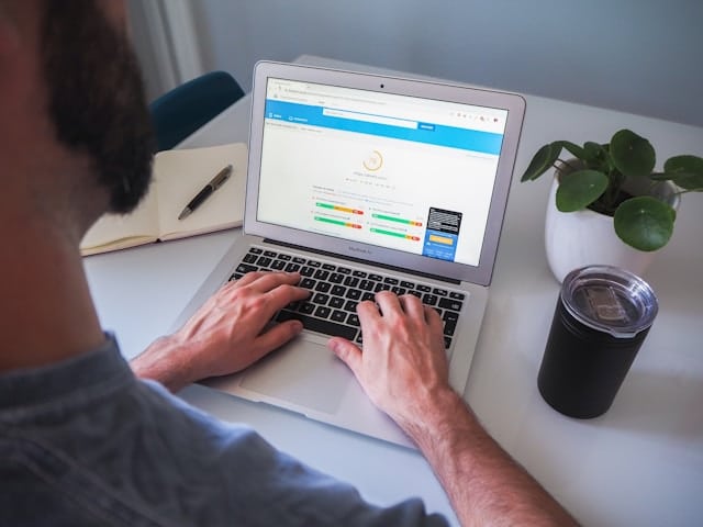 Person Checking Pagespeed