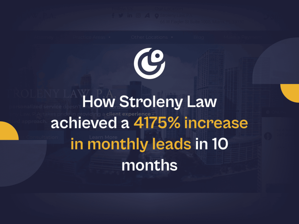 Law Firm Marketing Case Studies - How Stroleny Law Achieved A 4175 Increase In Monthly Leads In 10 Months 960x720 