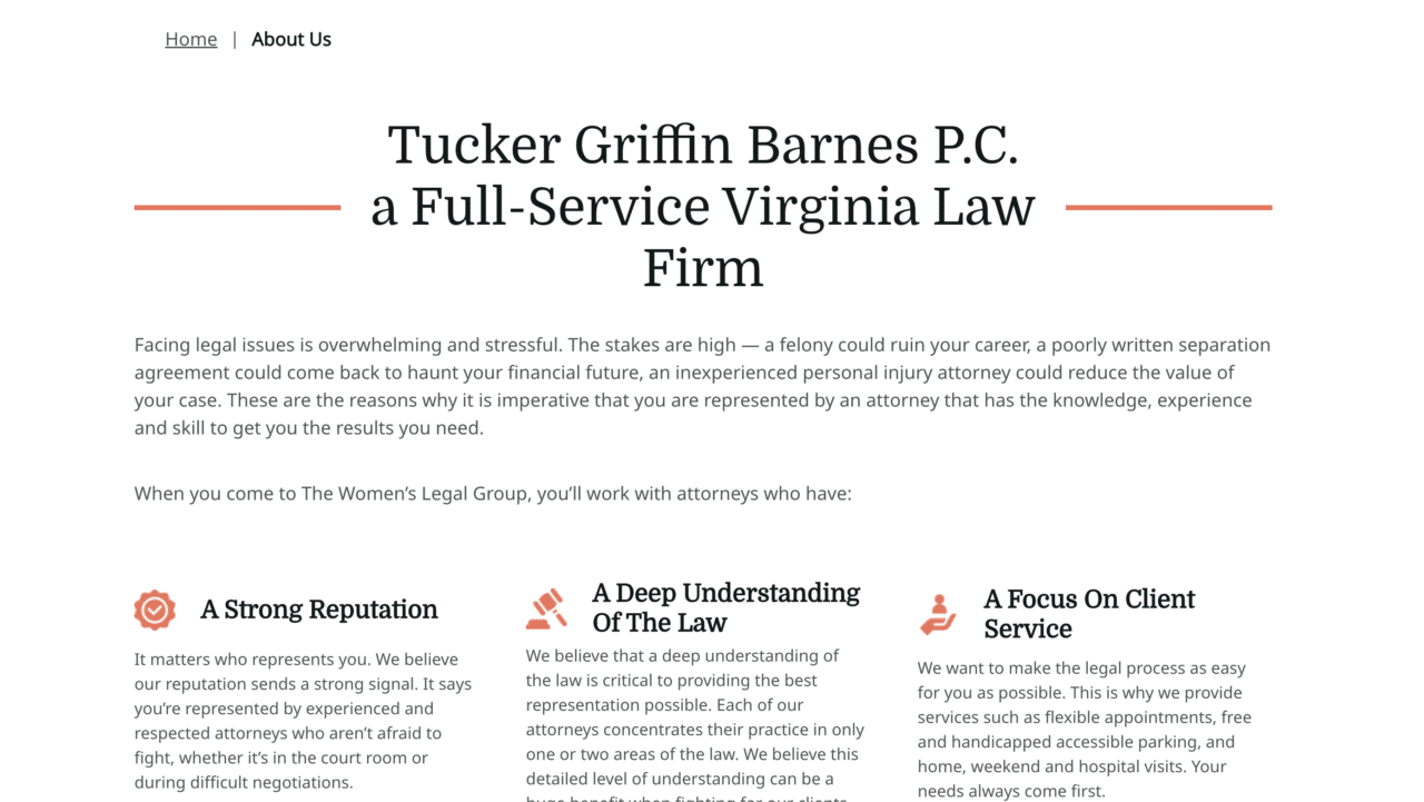 The Women’s Legal Group At Tucker Griffin Barnes 1